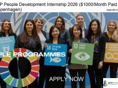 UNDP People Development Internship 2026 ($1000/Month Paid UN Internship in Copenhagen) UNDP People Development Internship 2026