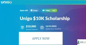 Unigo 10K Scholarship 2025 Award for US Students