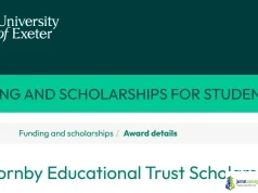 University of Exeter Hornby Trust Scholarship 2026: Fully Funded MEd TESOL for Teachers from Low/Middle-Income Countries University of Exeter Hornby Trust Scholarship 2026