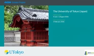 University of Tokyo Amgen Scholars Program 2026 - ¥270,000 Paid Stipend for 8-Week Biomedical Research Internship in Japan