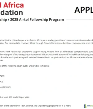 Airtel Africa Fellowship 2026 (Full Undergraduate Scholarship for Nigerian Students)