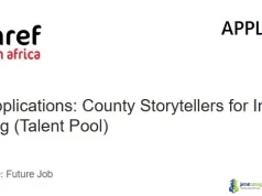 Amref Health Africa County Storytellers Roster 2026 in Kenya