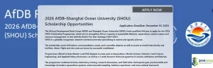 Fully Funded AfDB–Shanghai Ocean University (SHOU) Scholarship 2026
