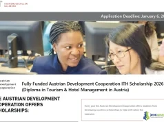 Fully Funded Austrian Development Cooperation ITH Scholarship 2026 (Diploma in Tourism & Hotel Management in Austria) Fully Funded Austrian Development Cooperation ITH Scholarship 2026 (Diploma in Tourism & Hotel Management in Austria)