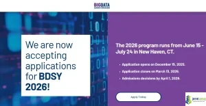 Fully Funded Big Data Summer Immersion 2026 For Aspiring Data Scientists at Yale School of Public Health