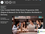 Fully Funded DAAD Hilde Domin Programme 2026 (Degree & Research for At-Risk Students Worldwide in Germany Fully Funded DAAD Hilde Domin Programme 2026 (Degree & Research for At-Risk Students Worldwide in Germany