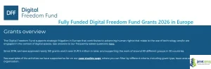 Fully Funded Digital Freedom Fund Grants 2026 in Europe
