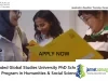Fully Funded Global Studies University PhD Scholarship 2026 (5-Year Doctoral Program in Humanities & Social Sciences in UAE)