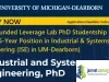 Fully Funded Leverage Lab PhD Studentship 2026 (5-Year Position in Industrial & Systems Engineering (ISE) in UM-Dearborn)