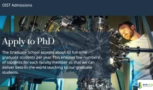 Fully Funded OIST PhD Scholarship 2026 (PhD in Japan for International Students)
