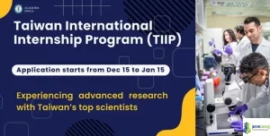 Fully Funded Taiwan International Internship Program (TIIP) 2026