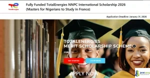 Fully Funded TotalEnergies NNPC International Scholarship 2026 (Masters for Nigerians to Study in France)