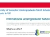 Fully Funded University of Leicester Undergraduate Merit Scholarship 2026 International Students in UK