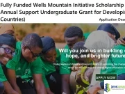 Fully Funded Wells Mountain Initiative Scholarship 2026 ($1,500 Annual Support Undergraduate Grant for Developing Countries) Fully Funded Wells Mountain Initiative Scholarship 2026 (1,500 Annual Support Undergraduate Grant for Developing Countries)