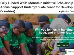 Fully Funded Wells Mountain Initiative Scholarship 2026 ($1,500 Annual Support Undergraduate Grant for Developing Countries) Fully Funded Wells Mountain Initiative Scholarship 2026 (1,500 Annual Support Undergraduate Grant for Developing Countries)
