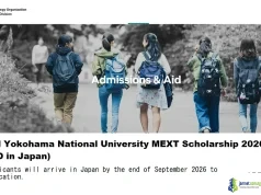 Fully Funded Yokohama National University MEXT Scholarship 2026 (Masters/PhD in Japan) Fully Funded Yokohama National University MEXT Scholarship 2026 (Masters & PhD in Japan)