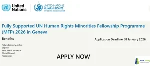 Fully Supported UN Human Rights Minorities Fellowship Programme (MFP) 2026 in Geneva
