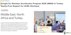 Google for Startups Accelerator Program 2026 (MENA & Turkey Equity-Free Support for AI-ML Startups)