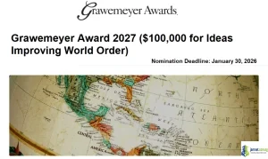 Grawemeyer Award 2027 (100,000 for Ideas Improving World Order)