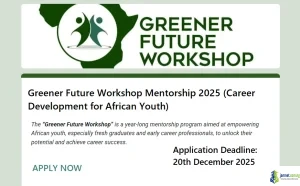 Greener Future Workshop Mentorship 2025 (Career Development for African Youth)