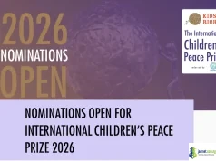 KidsRights International Children’s Peace Prize 2026 (€50,000 Project Fund for Young Changemakers) KidsRights International Children's Peace Prize 2026 (€50,000 Project Fund for Young Changemakers)