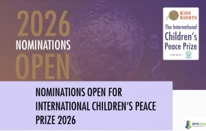 KidsRights International Children's Peace Prize 2026 (€50,000 Project Fund for Young Changemakers)
