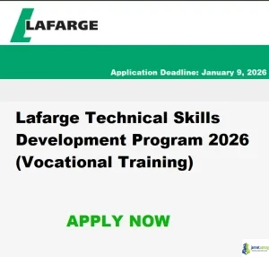 Lafarge Technical Skills Development Program 2026 (Vocational Training)