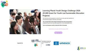 Learning Planet Youth Design Challenge 2026 ( 1,000 Grant for Youth-Led Sustainable Education Projects)
