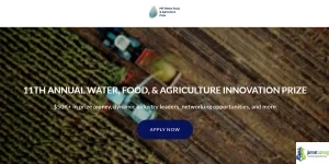 MIT Water, Food & Agriculture Innovation Prize 2026 (50K in Grants for Student-Led Sustainable Startups)