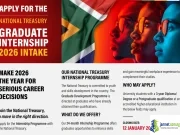 National Treasury Internship 2026 (Graduate Programme in South Africa) National Treasury Internship 2026 (Graduate Programme in South Africa)