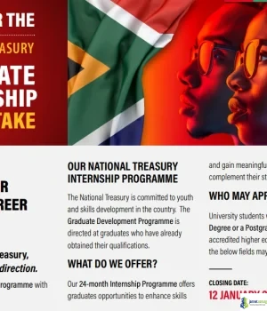 National Treasury Internship 2026 (Graduate Programme in South Africa)