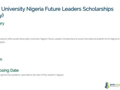 Newcastle University Future Leaders Scholarships 2026 (£10,000 Masters Funding for Nigerian Students) Newcastle University Future Leaders Scholarships 2026 (£10,000 Masters Funding for Nigerian Students)