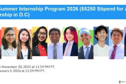 OCA Summer Internship Program 2026 ($5250 Stipend for AANHPI Leadership in D.C) OCA Summer Internship Program 2026 ( 5250 Stipend for AANHPI Leadership in D.C)