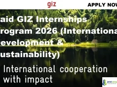Paid GIZ Internships Program 2026 (International Development & Sustainability)