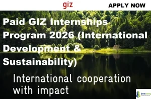 Paid GIZ Internships Program 2026 (International Development & Sustainability)