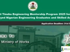 President Tinubu Engineering Mentorship Program 2025 for Unemployed Nigerian Engineering Graduates and Skilled Artisans