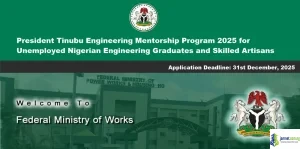 President Tinubu Engineering Mentorship Program 2025 for Unemployed Nigerian Engineering Graduates and Skilled Artisans