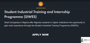 Shell Nigeria SIWES-Industrial Training Program 2026 (Undergraduates)