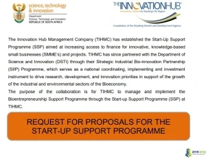 TIHMC Start-Up Support Programme 2026 (Up to R300,000 Funding)