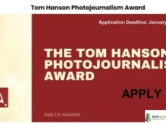 Tom Hanson Photojournalism Award 2026 (6-Week Paid Internship at The Canadian Press)