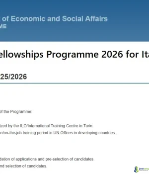 UN/DESA Italian Fellowships Programme 2026 for Italian Professionals
