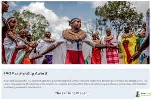 UN FAO Partnership Award 2026 (10,000 Global Prize for Excellence in Agrifood Systems)