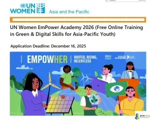 UN Women EmPower Academy 2026 (Free Online Training in Green & Digital Skills for Asia-Pacific Youth)