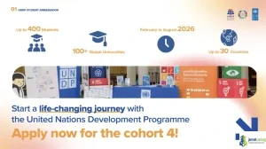 UNDP Student Ambassador Programme 2026 (Cohort 4 in Korea)