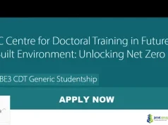 University of Cambridge EPSRC FIBE3 CDT Generic Studentship 2026 University of Cambridge EPSRC FIBE3 CDT Generic Studentship 2026