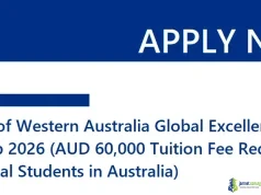 University of Western Australia Global Excellence Scholarship 2026 (AUD 60,000 Tuition Fee Reduction for International Students in Australia) University of Western Australia Global Excellence Scholarship 2026 (AUD 60,000 Tuition Fee Reduction for International Students in Australia)