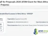 WASOP Call for Proposals 2026 (€10M Grant for West Africa Blue Economy and Climate Resilience Projects)
