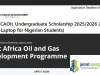 WESTAFRICAOIL Undergraduate Scholarship 2025-2026 (₦250,000 Grant and Laptop for Nigerian Students)