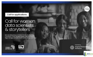 WanaData Digitalise Youth Voices Fellowships 2026 ( 250 Monthly Stipend for African Data Journalists and Data Scientists)