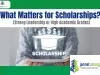 What Matters for Scholarships (Strong Leadership or High Academic Grades)